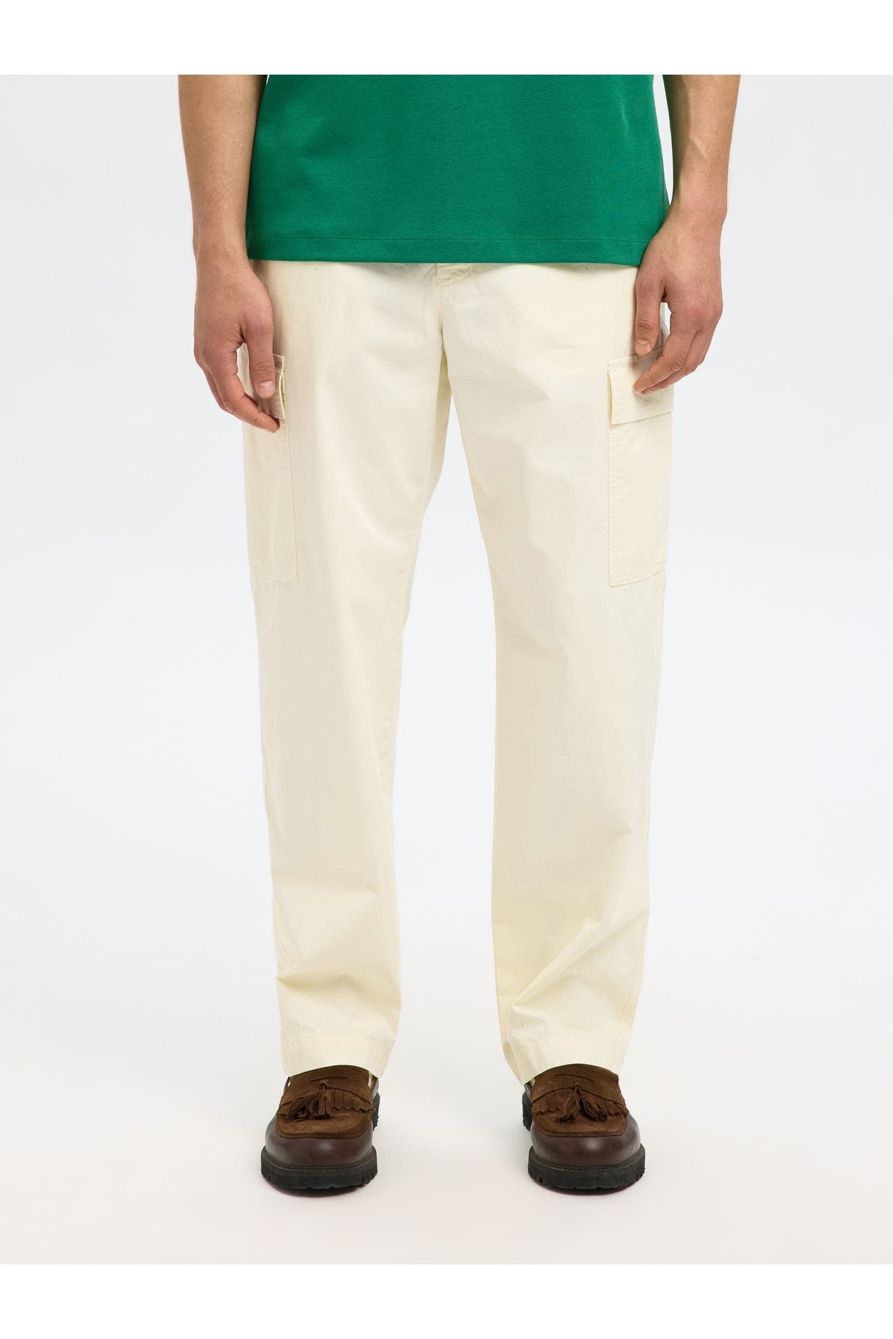 SELECTED Cargohose ecru, Bild 1