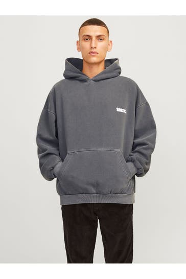 JACK & JONES Hoodie grau