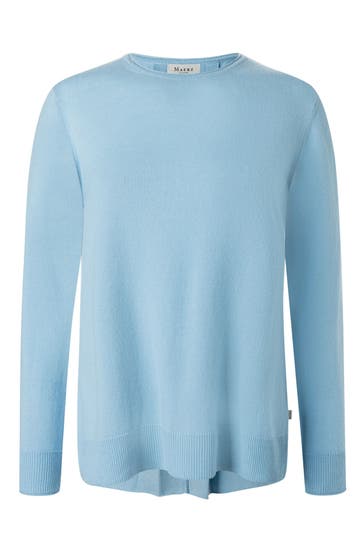 MAERZ MUENCHEN Wollpullover taubenblau