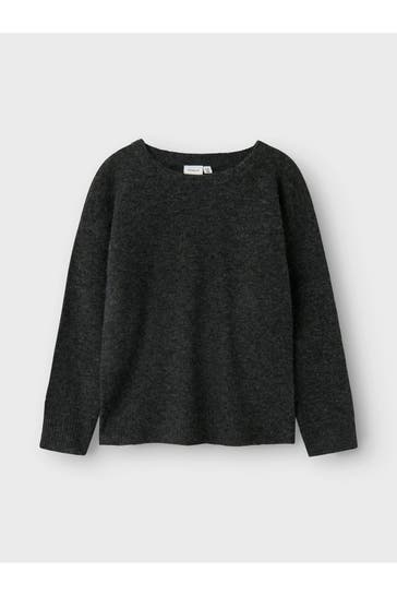 NAME IT Strickpullover 'Tali' dunkelgrau