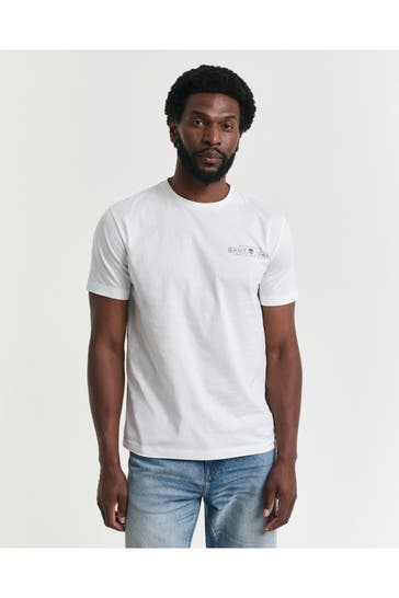 GANT T-Shirt weiß
