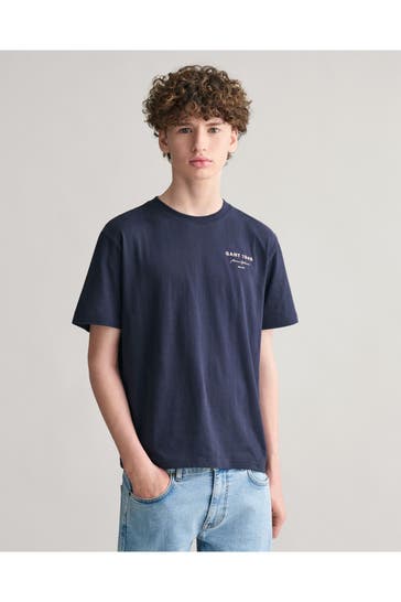GANT T-Shirt dunkelblau