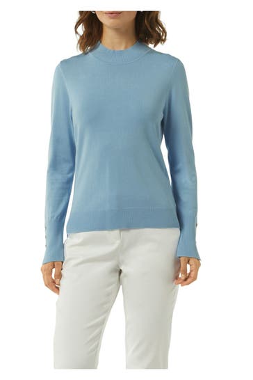 COMMA, Strickpullover hellblau