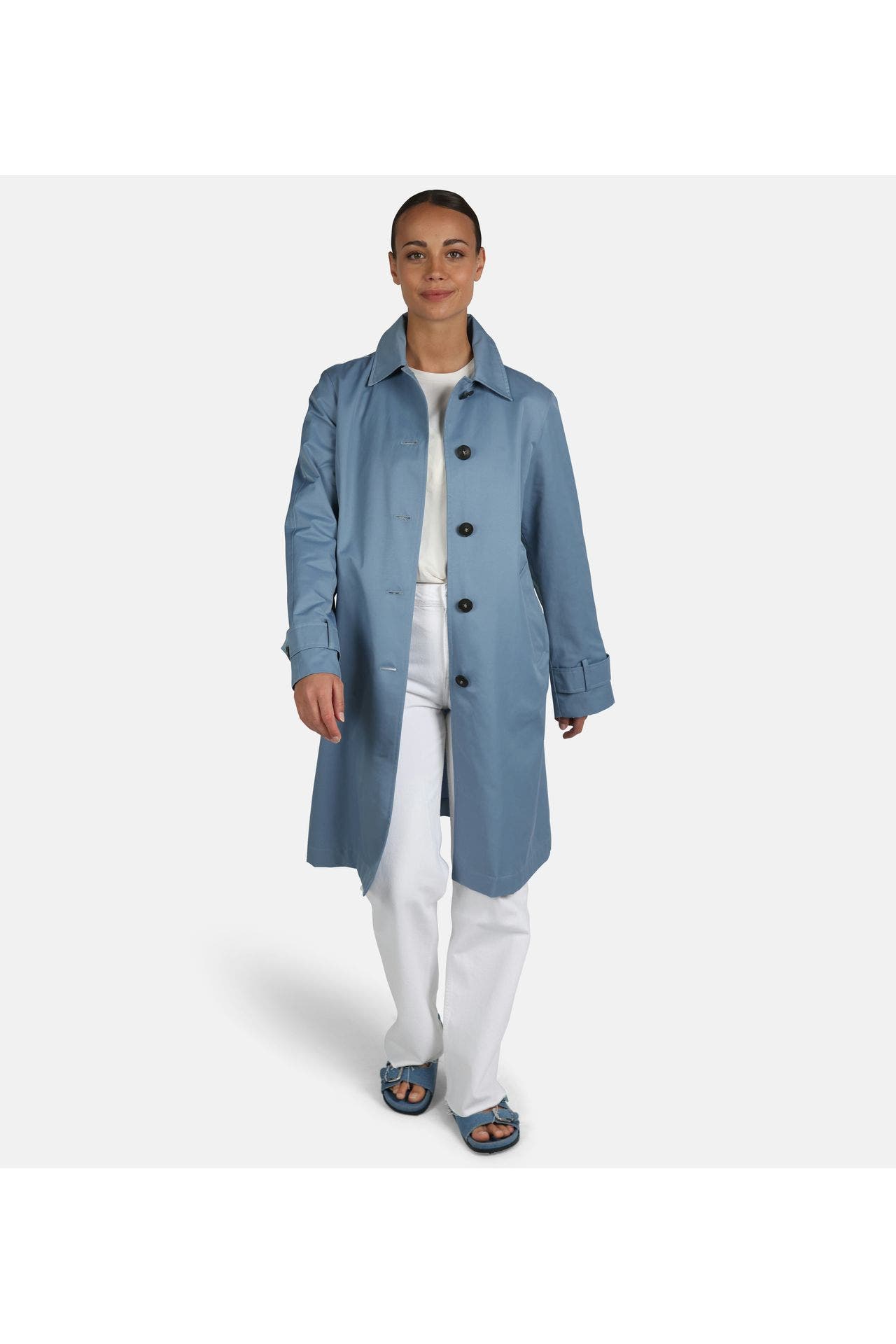 FUCHS SCHMITT Trenchcoat taubenblau, Bild 1