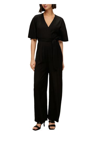 S.OLIVER BLACK LABEL Jumpsuit schwarz