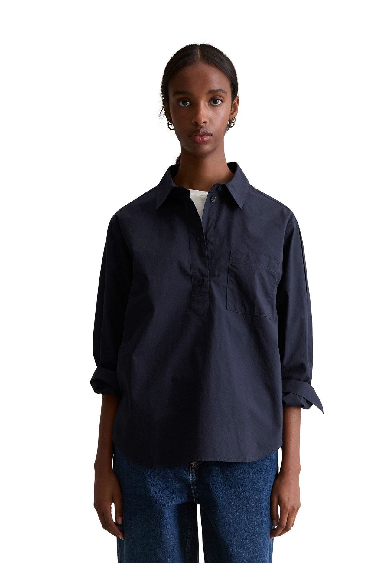 MARC O'POLO DENIM Blusenshirt dunkelblau, Bild 1