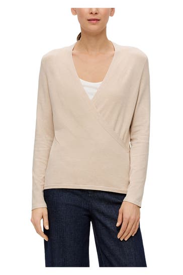 S.OLIVER BLACK LABEL Strickpullover beige