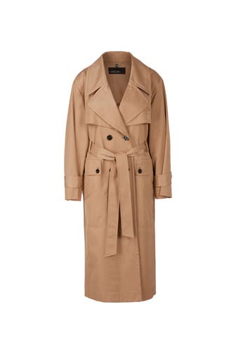 MARC CAIN Trench-Coat hellbraun