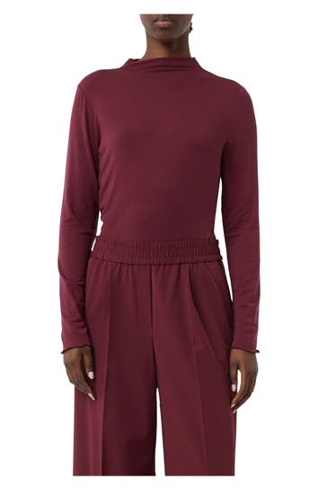 COMMA, Longsleeve burgunder