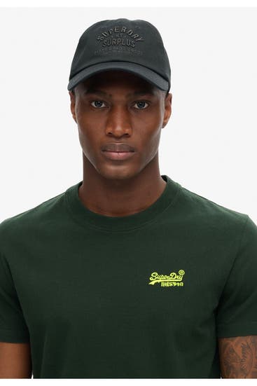 SUPERDRY - T-Shirt 'Essential Logo' flaschengrün