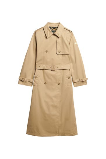 SUPERDRY Trenchcoat hellbraun
