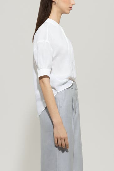 LUISA CERANO Kurzarm-Bluse weiß