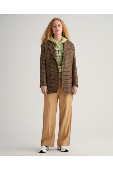 GANT Wollmix-Stoffhose camel