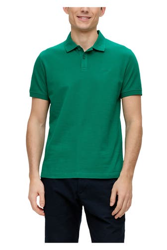 S.OLIVER Polo-Shirt smaragdgrün