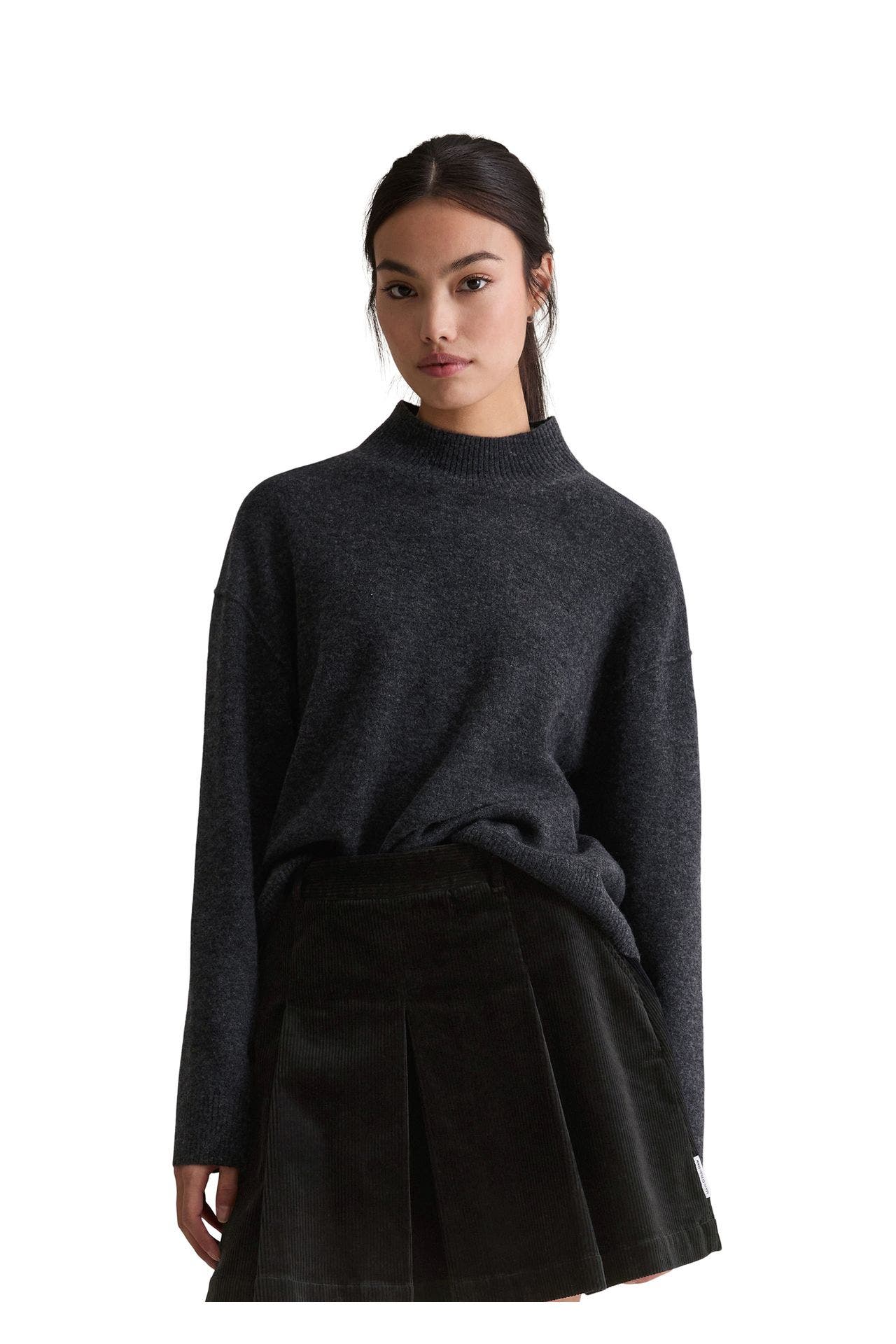 MARC O'POLO DENIM Wollmix-Pullover anthrazit, Bild 1