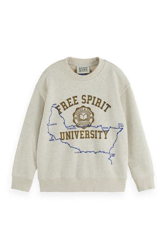 SCOTCH & SODA Sweatshirt hellgrau