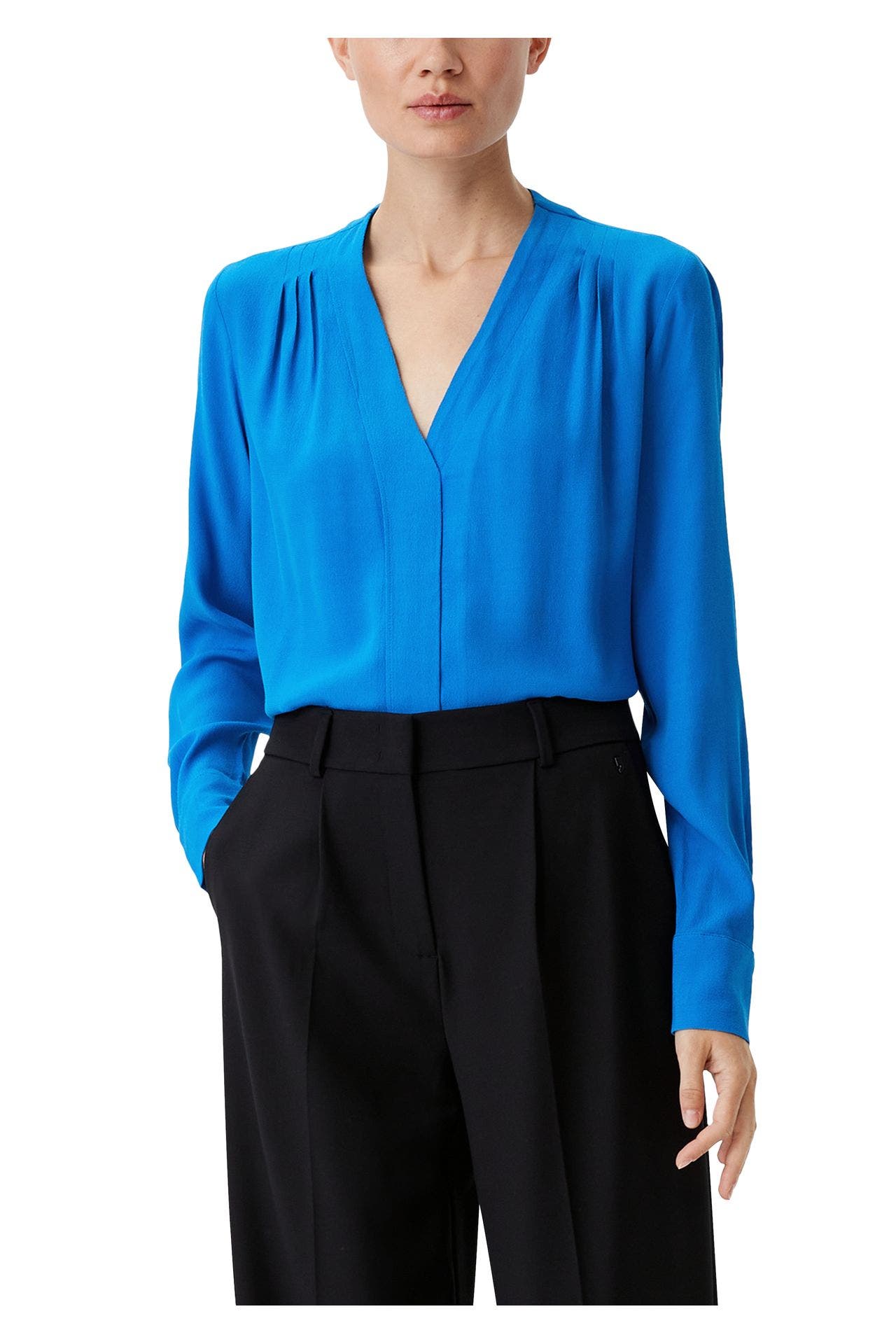 COMMA, Casual-Bluse azurblau, Bild 1