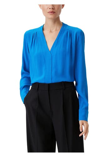 COMMA, Casual-Bluse azurblau