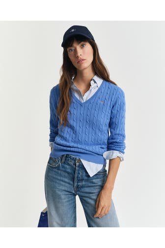 GANT Strickpullover azurblau