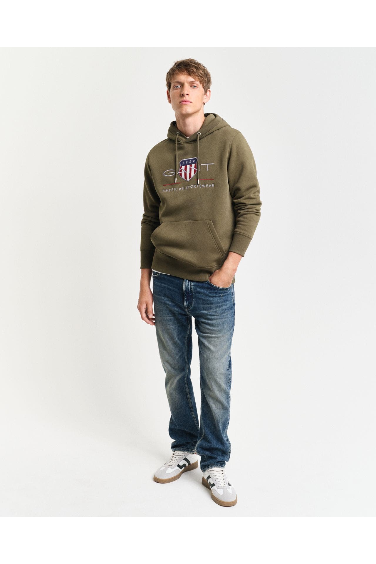 GANT Hoodie oliv, Bild 1