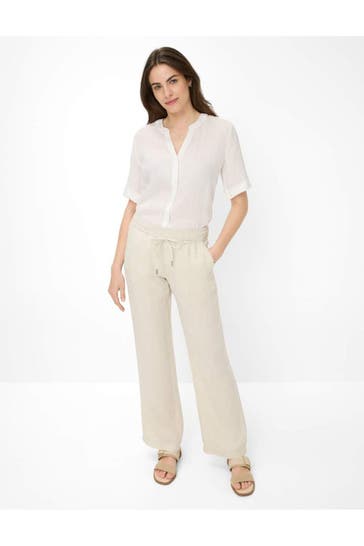 BRAX Leinenhose beige