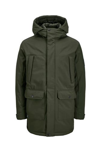 JACK & JONES Parka 'Finn' dunkelgrün