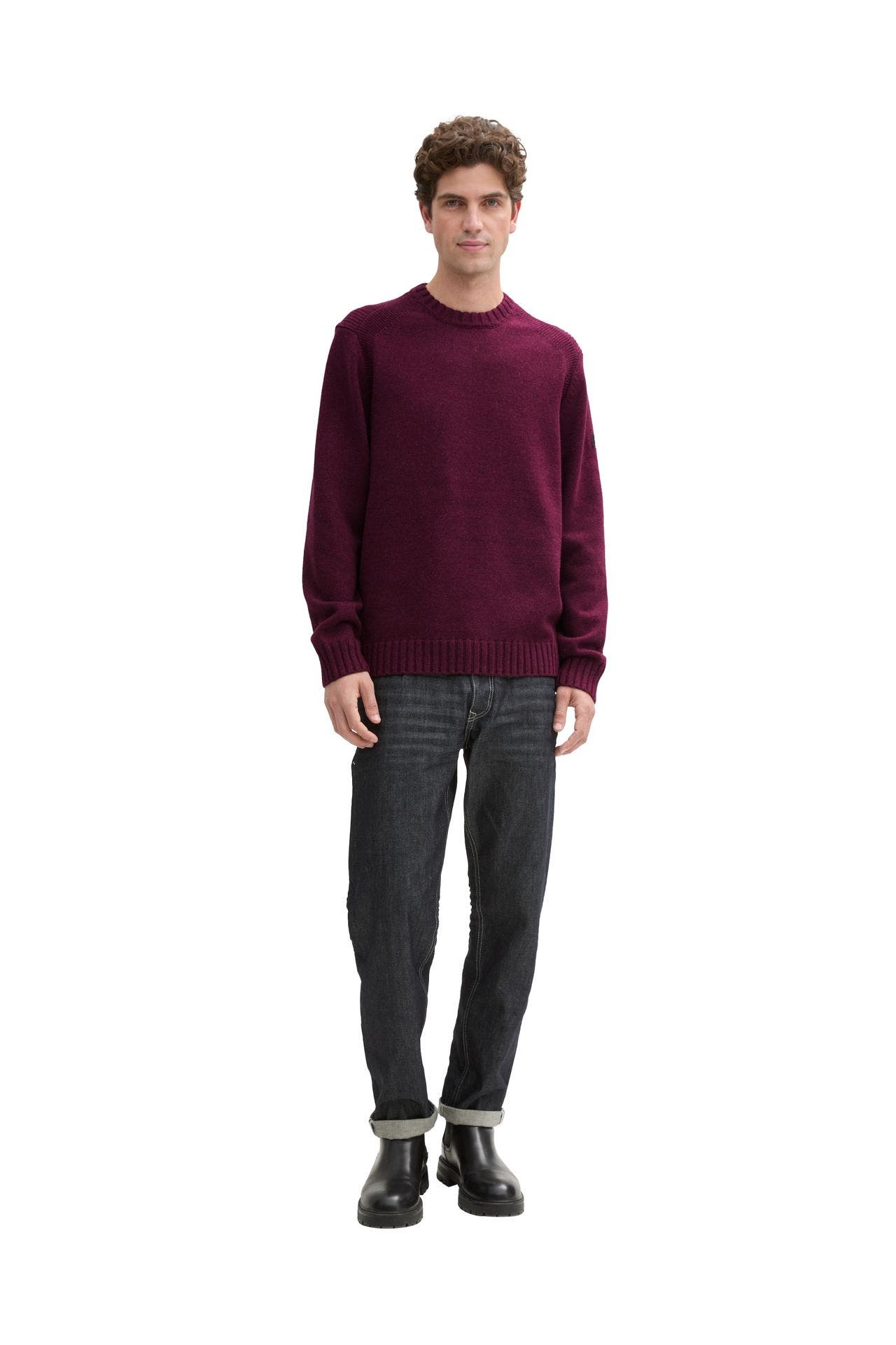 TOM TAILOR Strickpullover bordeaux, Bild 1