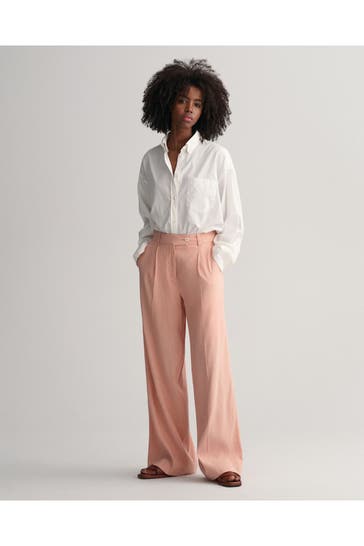 GANT Leinenmix-Hose rosa