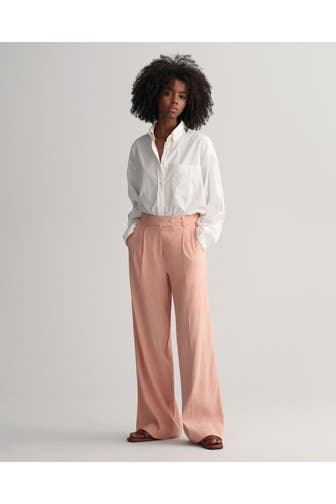 GANT Leinenmix-Hose rosa