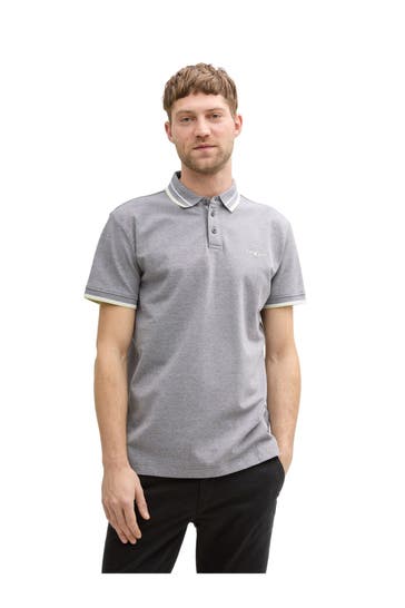 TOM TAILOR Poloshirt grau