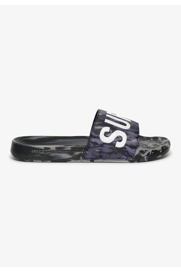 SUPERDRY Slides gemustert