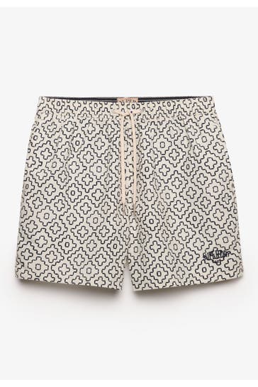 SUPERDRY Badeshorts gemustert