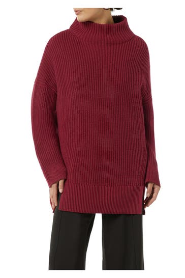 COMMA, Strickpullover weinrot