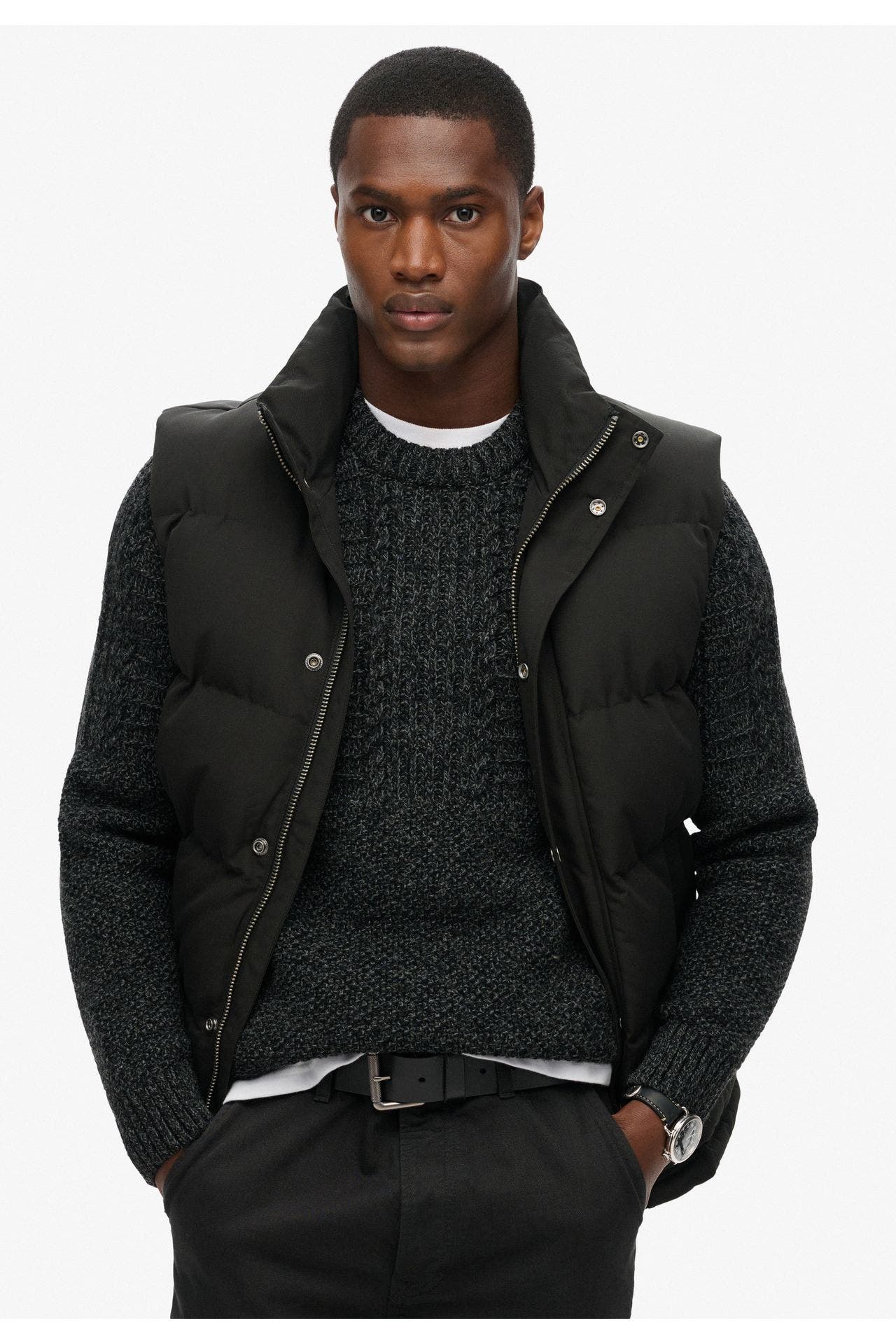 SUPERDRY Steppweste schwarz, Bild 1
