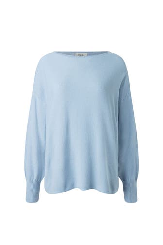 MAERZ MUENCHEN Wollmix-Pullover taubenblau