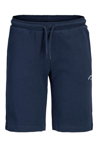 JACK & JONES Sweatshorts dunkelblau