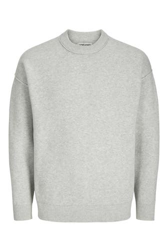 JACK & JONES Strickpullover grau