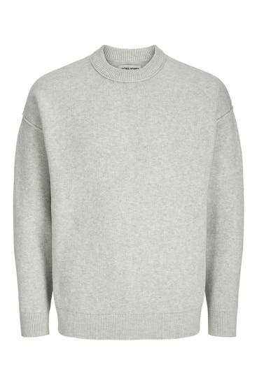 JACK & JONES - Strickpullover grau