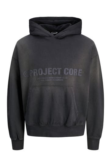 JACK & JONES Hoodie schwarz