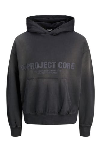JACK & JONES Hoodie schwarz