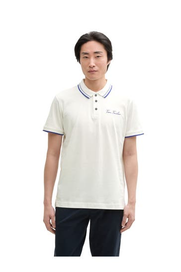 TOM TAILOR Polo-Shirt weiß