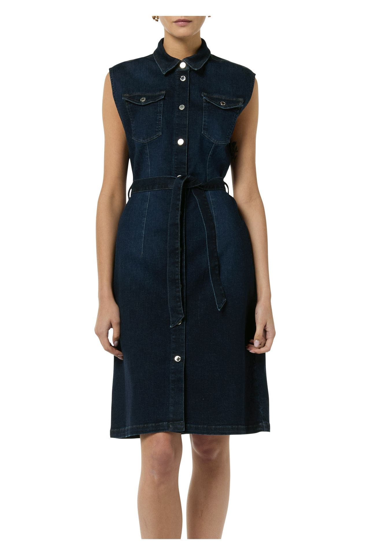 COMMA, Midikleid dunkelblau, Bild 1