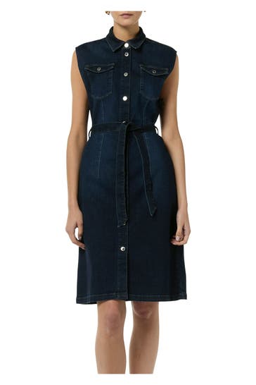 COMMA, Midikleid dunkelblau