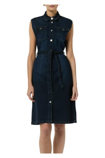 COMMA, Midikleid dunkelblau