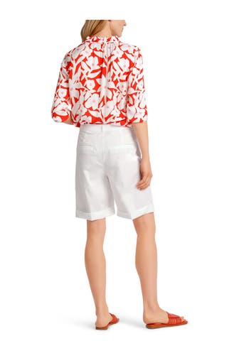MARC CAIN Bermuda-Shorts weiß
