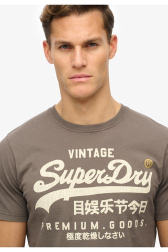 SUPERDRY T-Shirt 'Workwear Relaxed' taupe