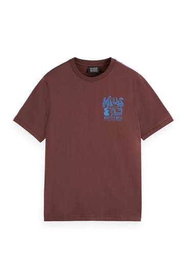 SCOTCH & SODA T-Shirt braunrot