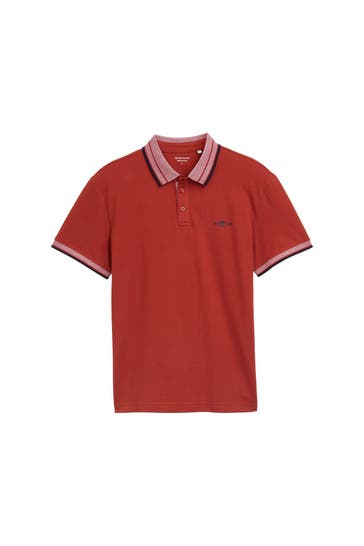 TOM TAILOR Polo-Shirt terracotta