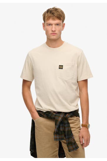 SUPERDRY T-Shirt beige