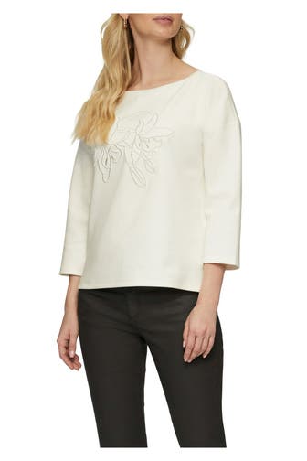 S.OLIVER BLACK LABEL Sweatshirt weiß